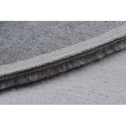 Apskritas kilimas BUNNY sidabras Triušio kailio imitacija 2 Apskritas kilimas BUNNY sidabras Triušio kailio imitacija 2