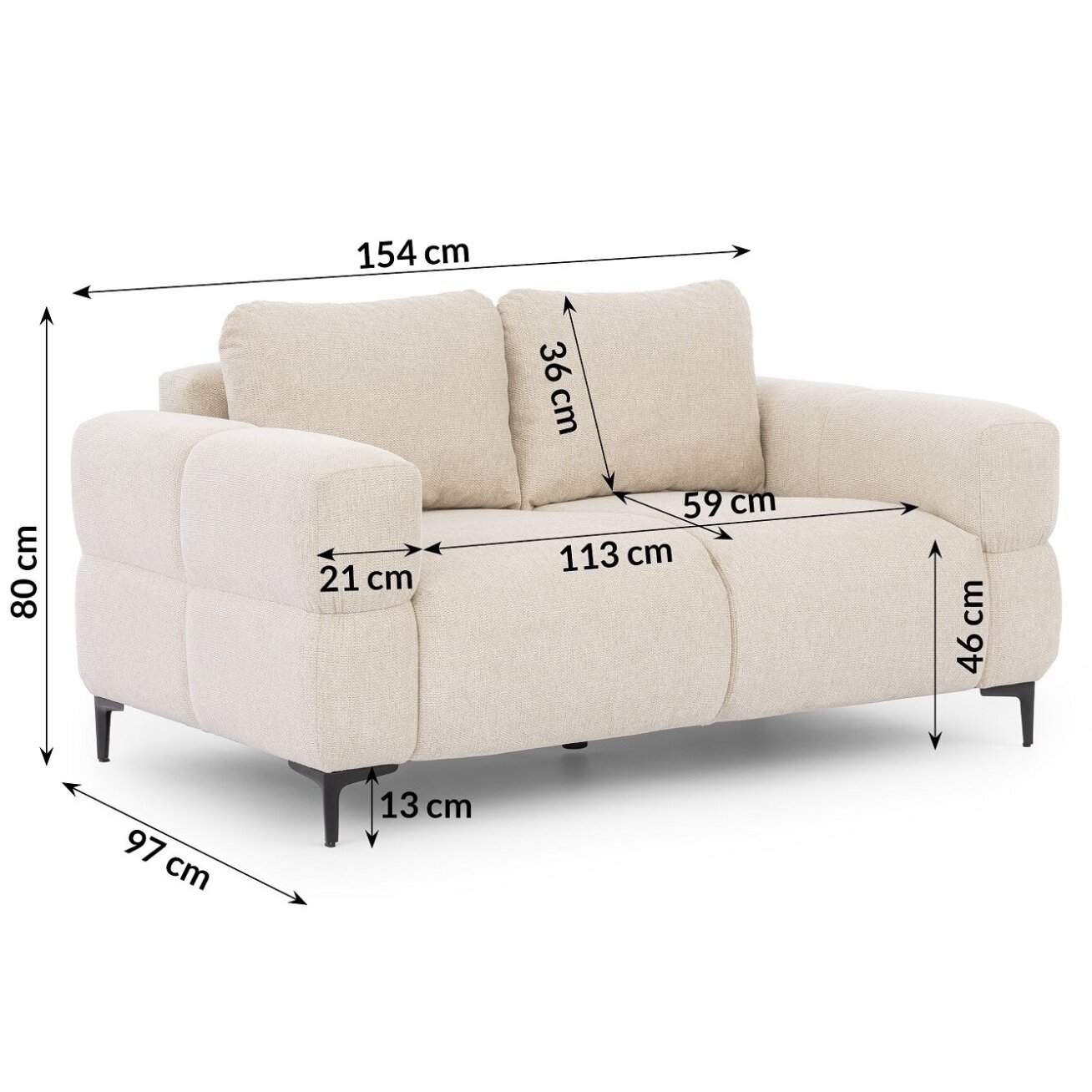 Dvivietė sofa "HELIO" (Kopija) 4
