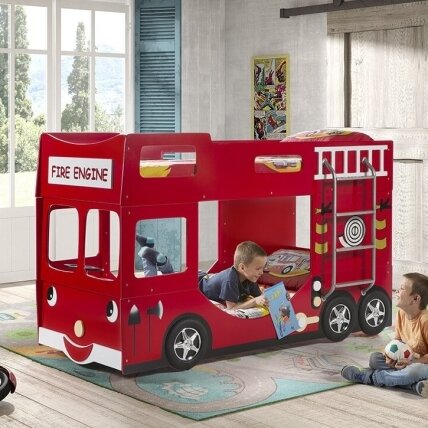 Dviaukštė lova "FIRE TRUCK" 1 Dviaukštė lova "FIRE TRUCK" 1