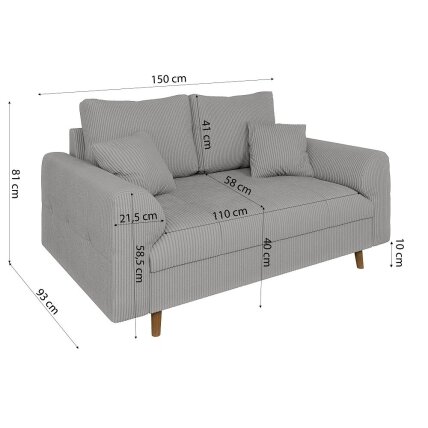 Dvivietė sofa "ARIELLA" 2 Dvivietė sofa "ARIELLA" 2