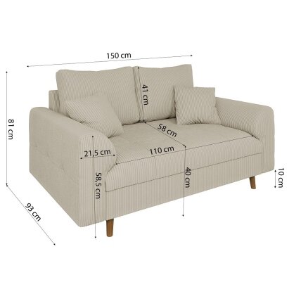Dvivietė sofa "ARIELLA" 2 Dvivietė sofa "ARIELLA" 2