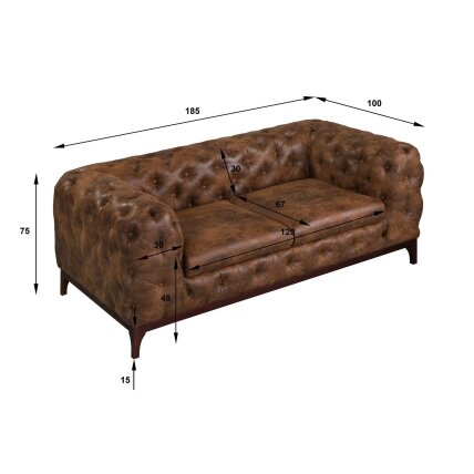 Dvivietė sofa "TERELL" 2