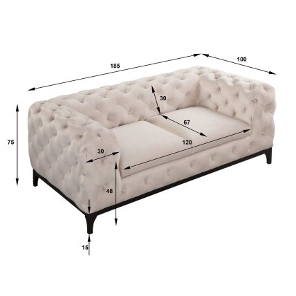 Dvivietė sofa "TERELL" 2