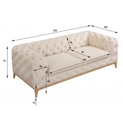 Dvivietė sofa "TERELL" 3 Dvivietė sofa "TERELL" 3