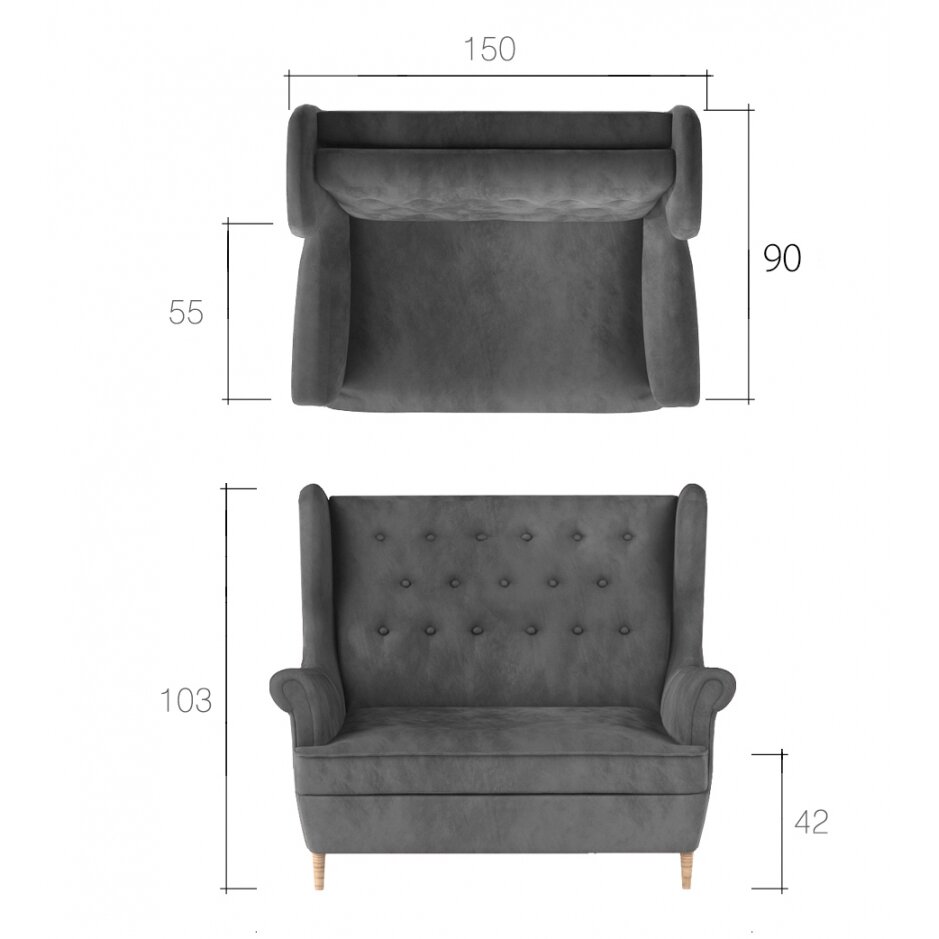 Dvivietė sofa 1
