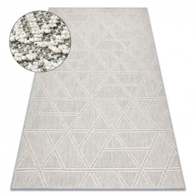 Kilimas JERSEY 19241 pilkas - Rombai, kilpiniai BOHO Kilimas JERSEY 19241 pilkas - Rombai, kilpiniai BOHO