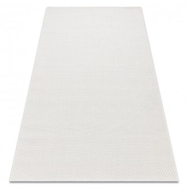 Kilimas TIMO 6272 sizalio lauke baltas