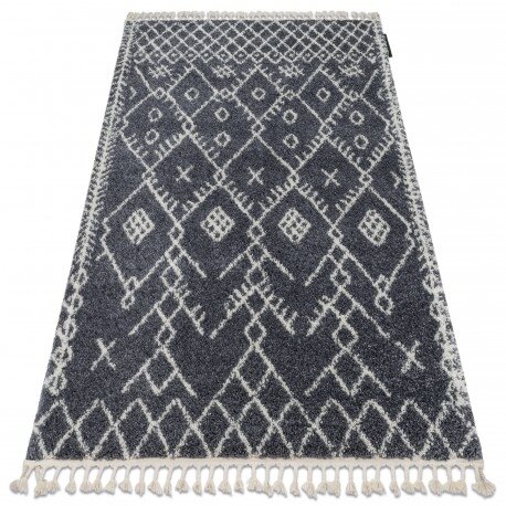 Kilimas BERBER TANGER B5940 pilka / balta kutai berberinis marokietiškas Kilimas BERBER TANGER B5940 pilka / balta kutai berberinis marokietiškas