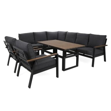Lauko baldų komplektas TURYN DARK GREY Lauko baldų komplektas TURYN DARK GREY