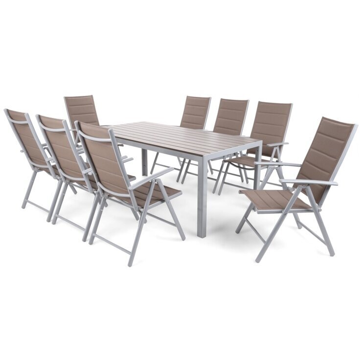 Lauko baldų komplektas 8+1 1 Lauko baldų komplektas 8+1 1