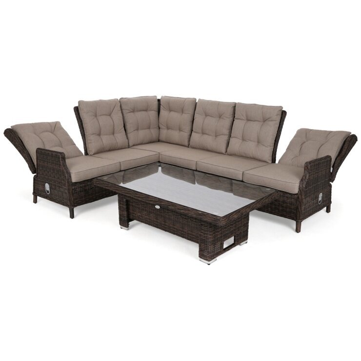 Lauko baldų komplektas TRIVENTO BROWN MAT 3 Lauko baldų komplektas TRIVENTO BROWN MAT 3