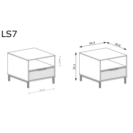 Naktinis staliukas "LINKASTYLE" 1 Naktinis staliukas "LINKASTYLE" 1