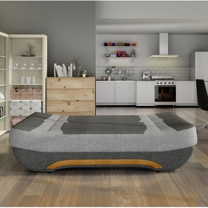 Sofa Ewa II, juoda / pilka 2 Sofa Ewa II, juoda / pilka 2