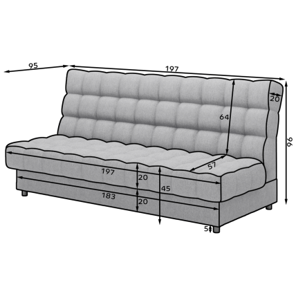 Sofa - lova "CLARETA"  9