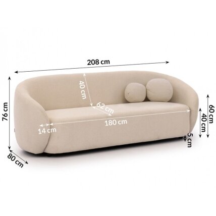 Trivietė sofa "BLOOM" 3 Trivietė sofa "BLOOM" 3