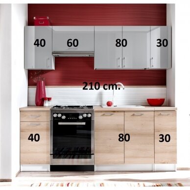Virtuvės spintelių komplektas (210) 2