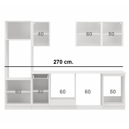 Virtuvės spintelių komplektas (270) 3 Virtuvės spintelių komplektas (270) 3