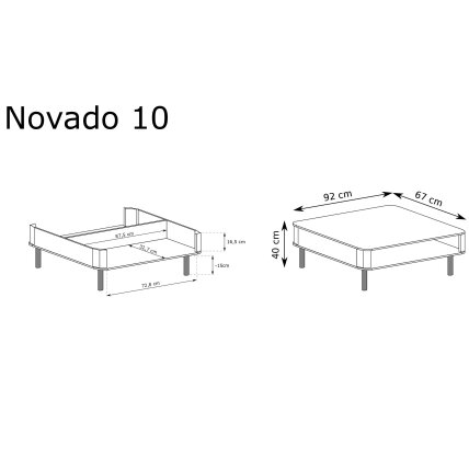 Žurnalinis staliukas "NOVADO" 2 Žurnalinis staliukas "NOVADO" 2